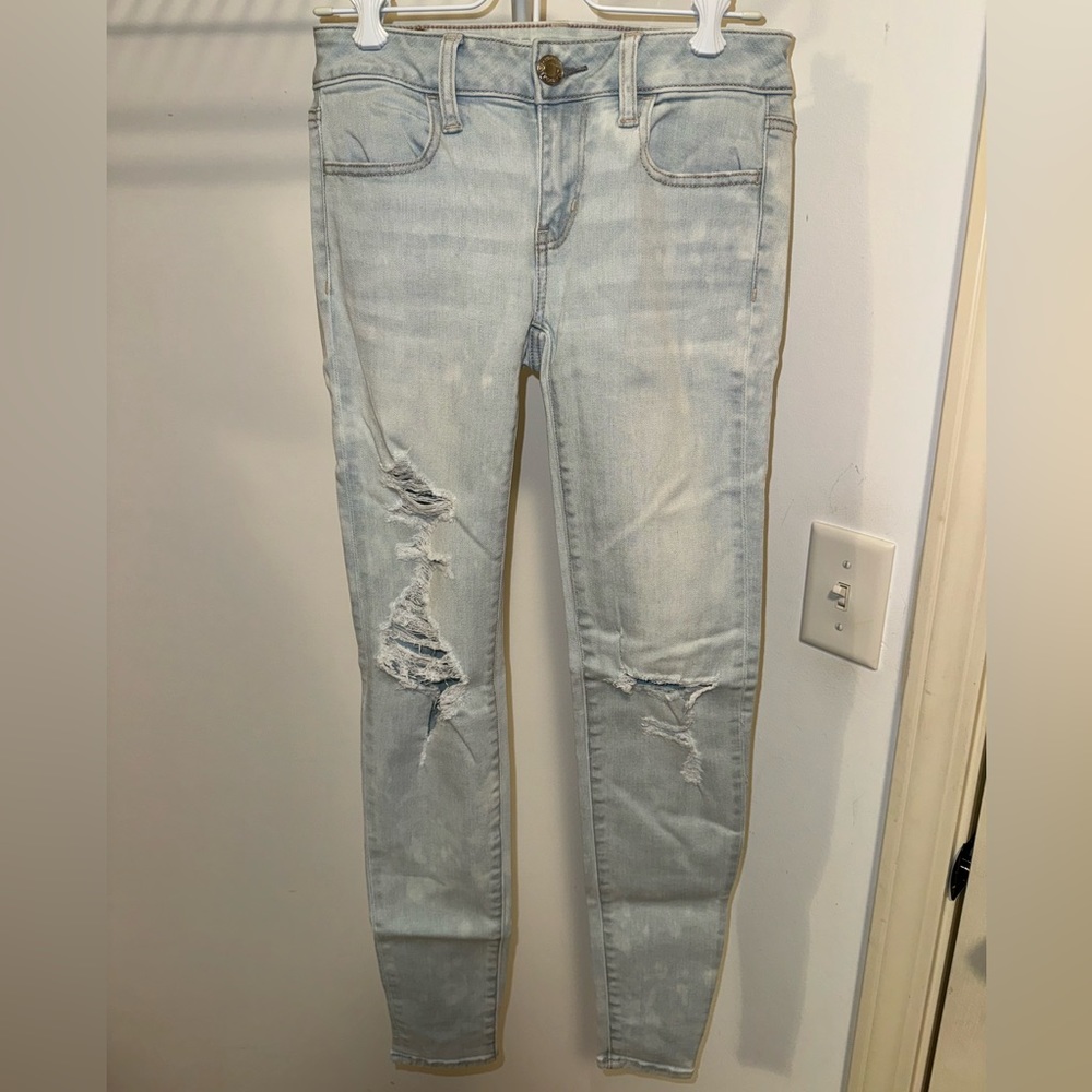 American Eagle Distressed Ripped Jeans